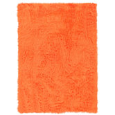 Faux Sheepskin Orange Rug