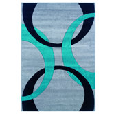 Corfu Grey/Turquoise Kids Rug