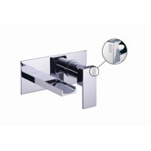 Brick Chic Wall Mounted Bathroom Sink Faucet with Single Handle