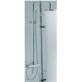 Spillo Wall Mount Thermostatic Shower Faucet with Hand Shower