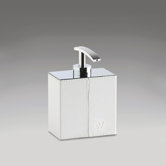 White Leather Soap Dispenser