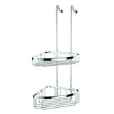 Basket Double Corner Shower Basket in Chrome