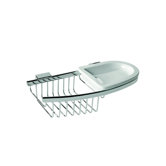 Basket Soap / Sponge Holder in Chrome