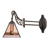 Mix-N-Match  Swing Arm Wall Sconce in Tiffany Bronze