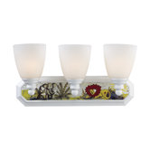 Kidshine Three Light At The Zoo Bath Vanity in White