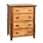 Hickory Four Drawer Chest