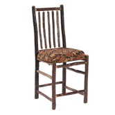 Hickory Bar Chair with Upholstered Seat