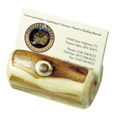 Traditional Cedar Log Business Card Holder