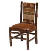 Hickory Back Fabric Side Chair