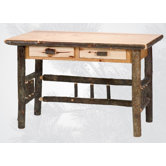 Hickory 2 Drawer Writing Desk