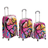 Vision 3 Piece Polycarbonate/ABS Spinner Luggage Set
