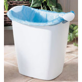 14 Quart White Recycle Bag Wastebasket