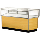 Streamline 38" x 68" Jewelry Vision Corner Combination Showcase with Mirror Back