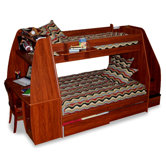 Enterprise Twin over Full Bunk Bed with Desk and Storage