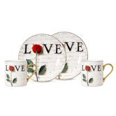 Love Letters 3 oz. Espresso Cup and Saucer