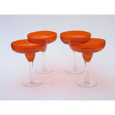 Orange Bubble Glassware Collection