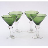 Green Bubble Glassware Collection
