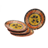French Olives Salad Plate (Set of 4)