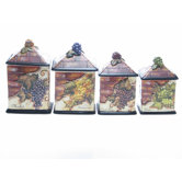 Wine Cellar Canister (Set of 4)