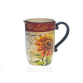Tuscan Sunflower 3 Quart Pitcher by Tre Sorelle