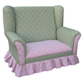 Child's Wingback Loveseat