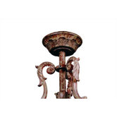 Ceiling Fan Down Rod in Aged Pecan