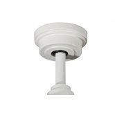 Ceiling Fan Down Rod in Satin Natural White