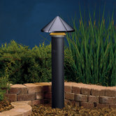 Textured Black One Tier Path Light