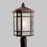 Cameron  Outdoor Post Lantern in Prairie Rock