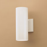 12" Cans and Bullets Outdoor Wall Lantern in White