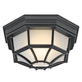 Outdoor Flush Mount in Black