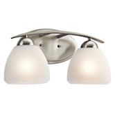 Caleigh  Vanity Light in Brushed Nickel