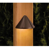 1W Deck LED Landscape Light in Bronzed Brass