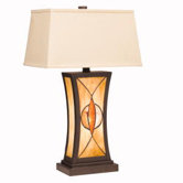 Cat's Eye Table Lamp in Olde Bronze