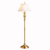 Brushed Metals 59.5" Westminster Brass Floor Lamp