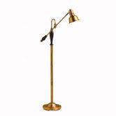 One Light Floor Lamp in Antique Brass