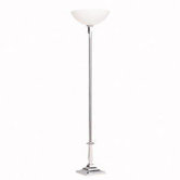Westwood Tristan One Light Torchiere in Polished Nickel