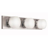 Circa Three Light Bath Vanity in Brushed Nickel
