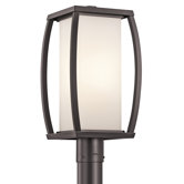 Bowen One Light Outdoor Post Lantern in Architectural Bronze