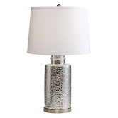 Gator One Light Table Lamp in Reverse Painted Glass