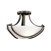 Owego 11" 3 Light Semi Flush Mount