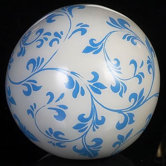 Misty Blue on White Background Decorative Balls (Set of 4)