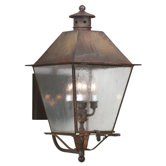 Montgomery 23.5" x 12.25"  Wall Lantern with Metal Top