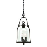 Owings Mill  Hanging Lantern in Natural Bronze
