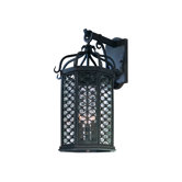 Los Olivos One Light Outdoor Medium Wall Lantern in Old Iron