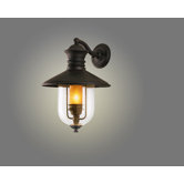 Old Town  Wall Lantern in Natural Bronze
