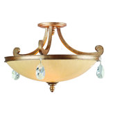 Roma 3 Light Semi Flush Mount