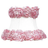 Ring of Roses Chandelier Shade in White