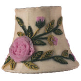 Rose Net Flower Chandelier Shade in Ivory