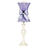 Curvy Candle Table Lamp in Ivory